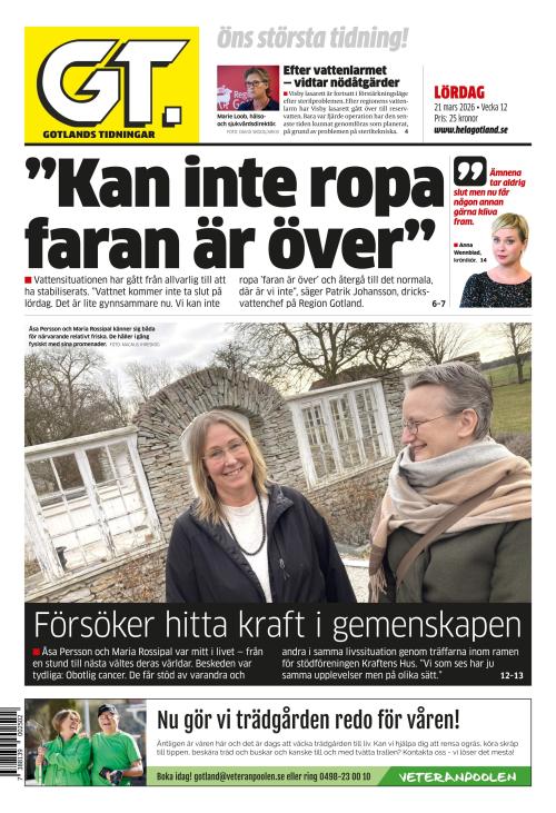 Gotlands Tidningar 21.3.2026