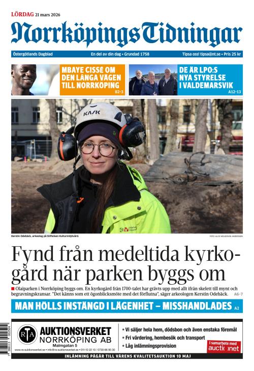 Norrköpings Tidningar 21.3.2026