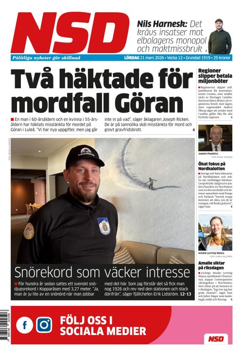 Norrländska Socialdemokraten 21.3.2026