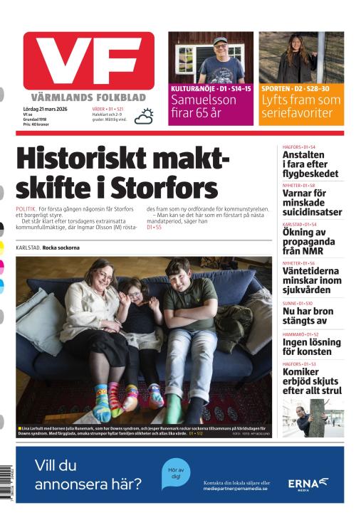 Värmlands Folkblad 21.3.2026