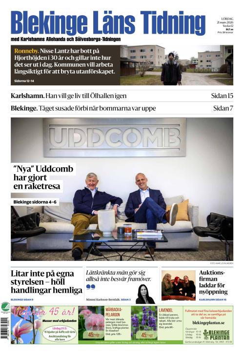 Blekinge Läns Tidning 21.3.2026