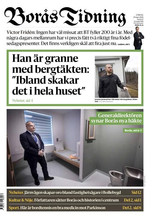 Borås Tidning 21.3.2026