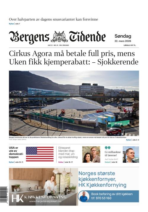 Bergens Tidende 22.3.2026