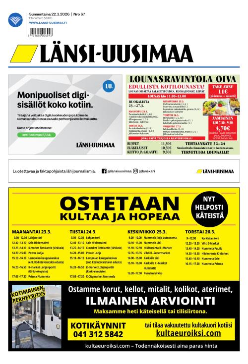 Länsi-Uusimaa 22.3.2026