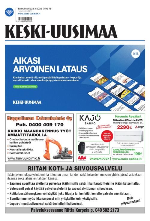 Keski-Uusimaa 22.3.2026