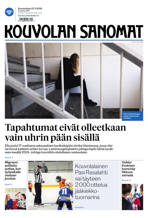 Kouvolan Sanomat 22.3.2026