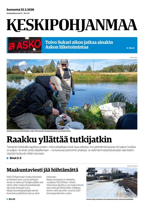 Keskipohjanmaa 22.3.2026