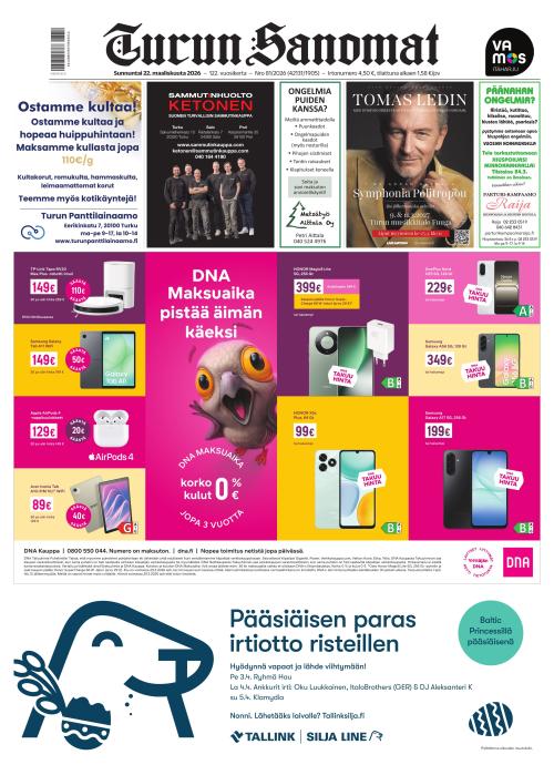 Turun Sanomat 22.3.2026
