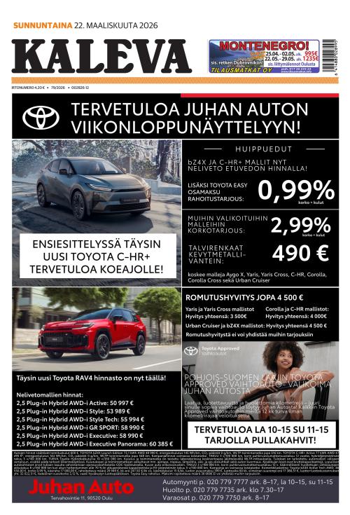 Kaleva 22.3.2026