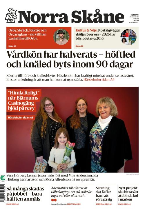Norra Skåne 22.3.2026