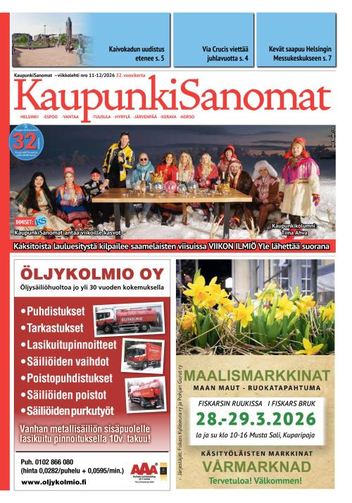 Kaupunkisanomat 20.3.2026