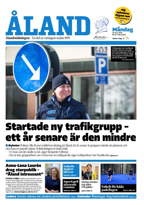 Ålandstidningen 23.3.2026