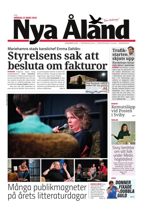 Nya Åland 23.3.2026