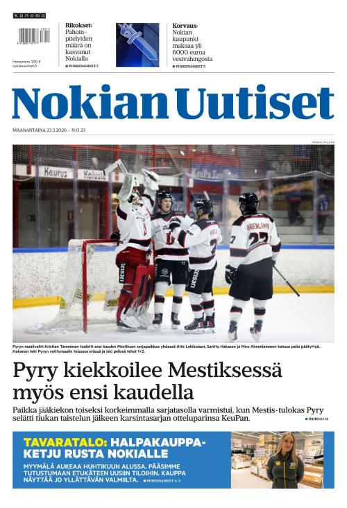 Nokian Uutiset 23.3.2026