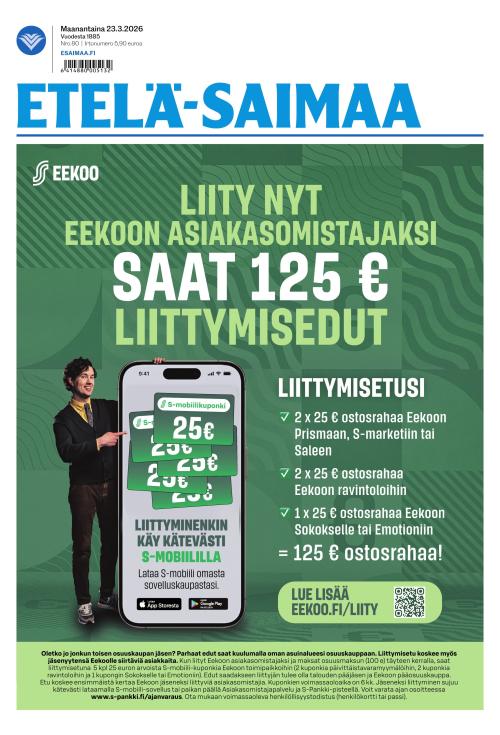 Etelä-Saimaa 23.3.2026
