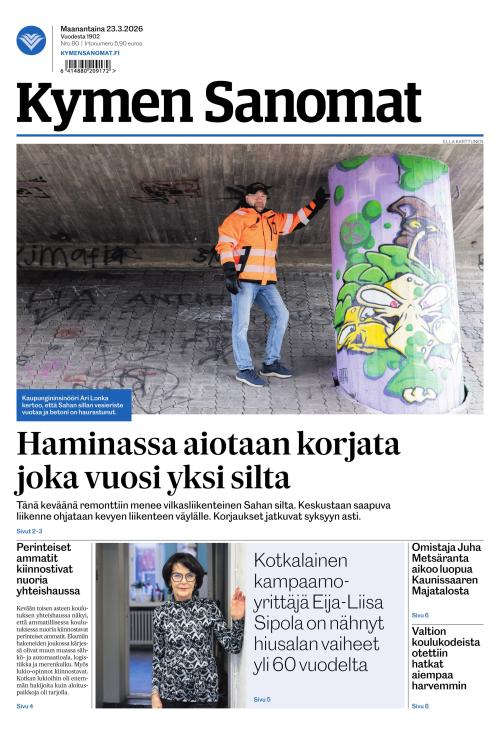 Kymen Sanomat 23.3.2026
