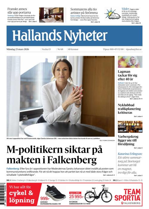 Hallands Nyheter 23.3.2026