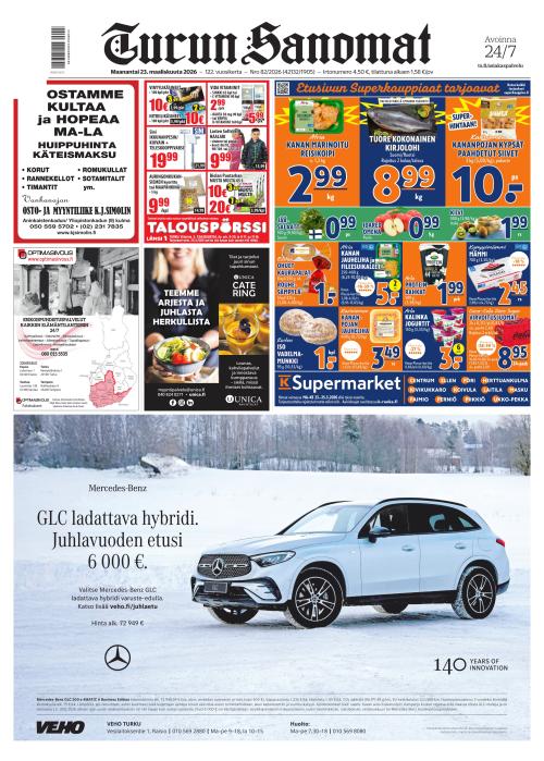 Turun Sanomat 23.3.2026