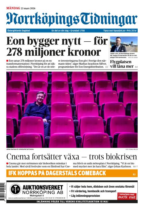 Norrköpings Tidningar 23.3.2026