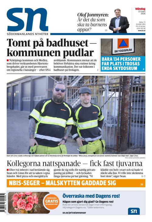 Södermanlands Nyheter 23.3.2026