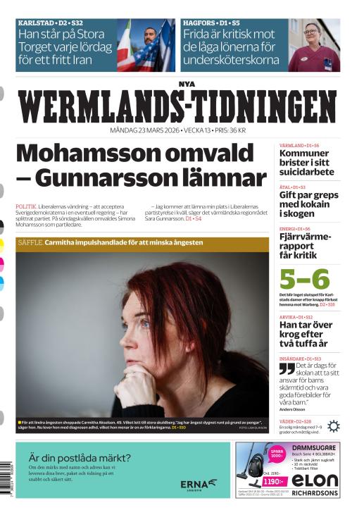 Nya Wermlands-Tidningen 23.3.2026