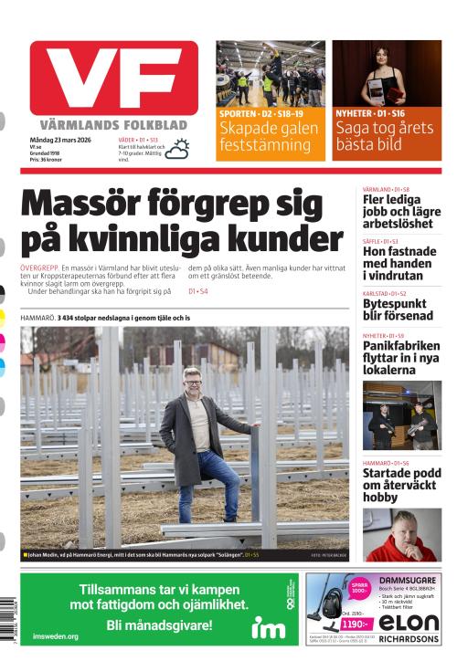 Värmlands Folkblad 23.3.2026