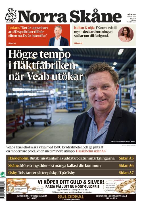 Norra Skåne 23.3.2026