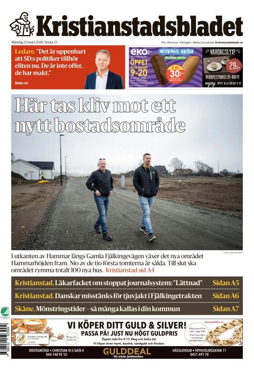 Kristianstadsbladet 23.3.2026