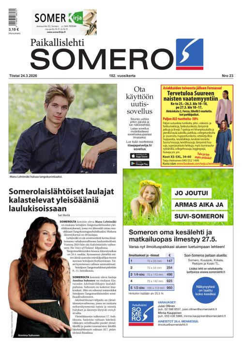 Paikallislehti Somero 24.3.2026