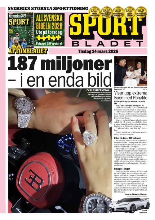 Aftonbladet Sportbladet 24.3.2026