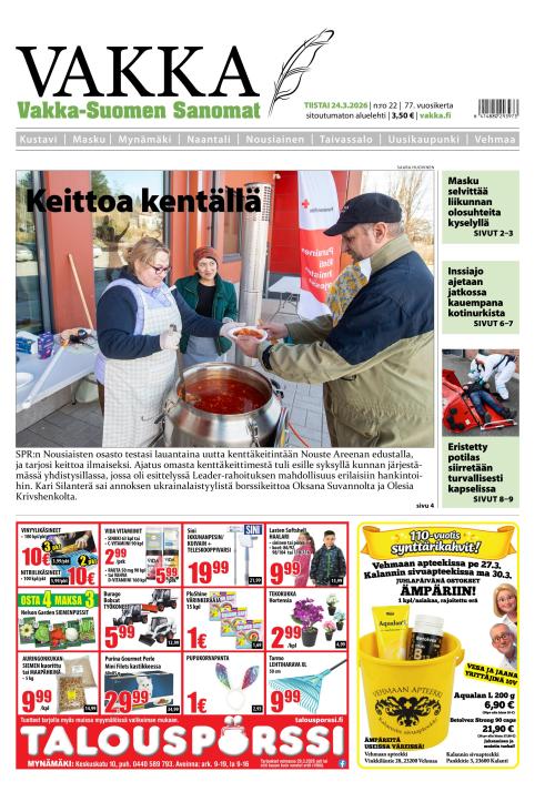Vakka-Suomen Sanomat 24.3.2026