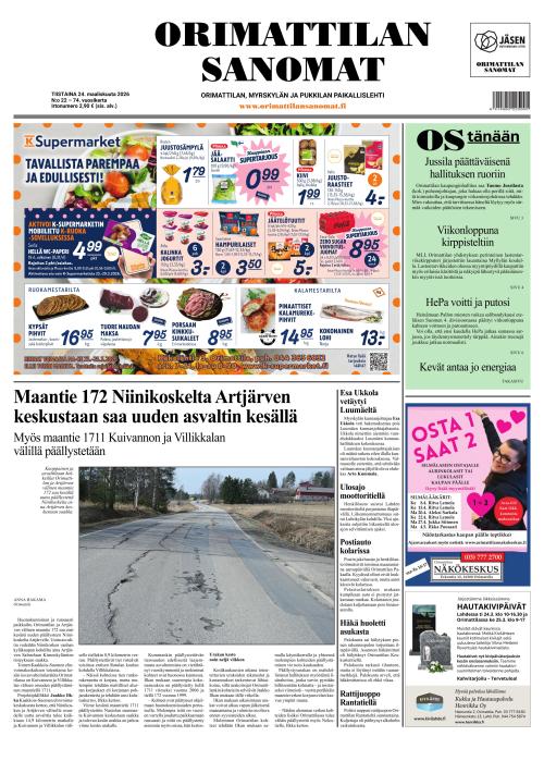 Orimattilan Sanomat 24.3.2026