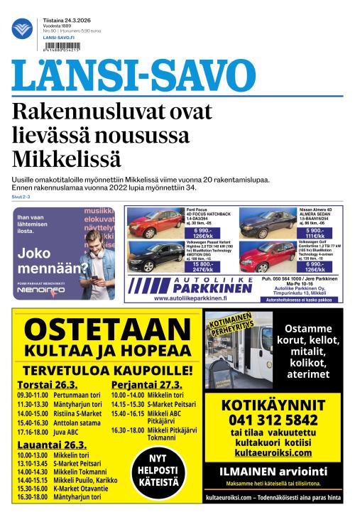 Länsi-Savo 24.3.2026