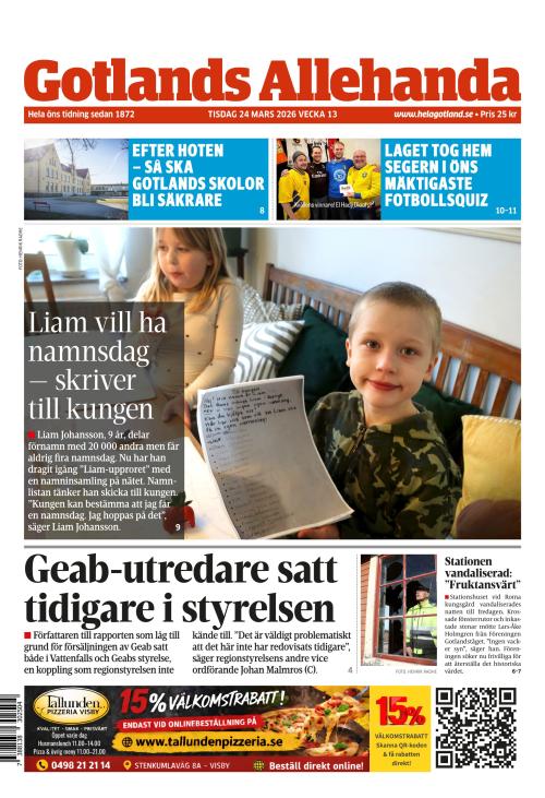 Gotlands Allehanda 24.3.2026