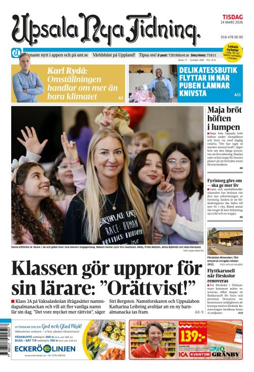 Upsala Nya Tidning 24.3.2026