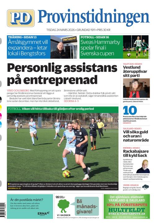 Provinstidningen Dalsland 24.3.2026
