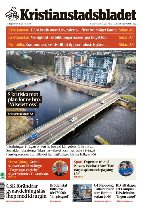 Kristianstadsbladet 24.3.2026