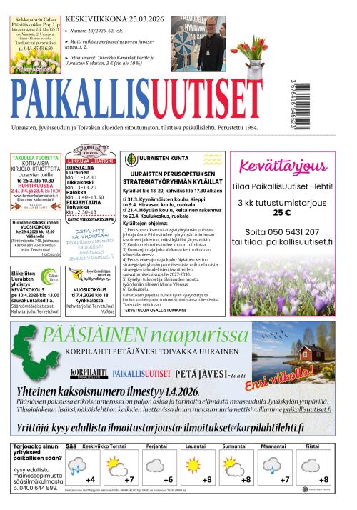 PaikallisUutiset 25.3.2026