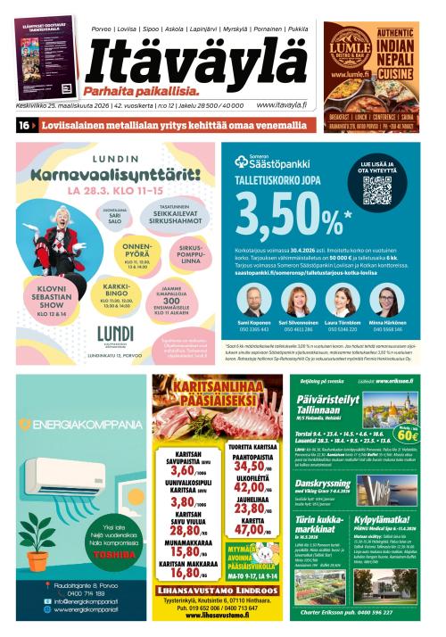 Itäväylä 25.3.2026