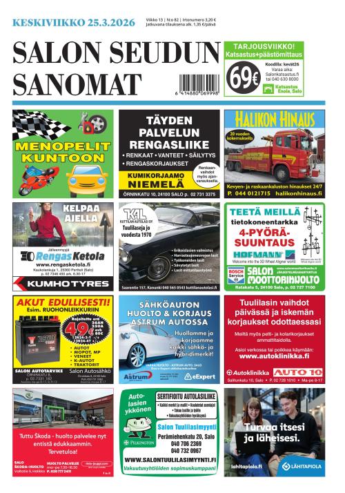 Salon Seudun Sanomat 25.3.2026