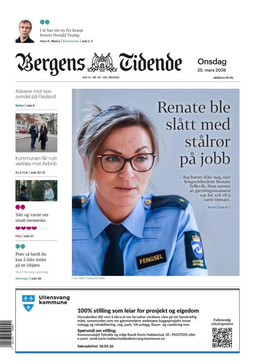 Bergens Tidende 25.3.2026