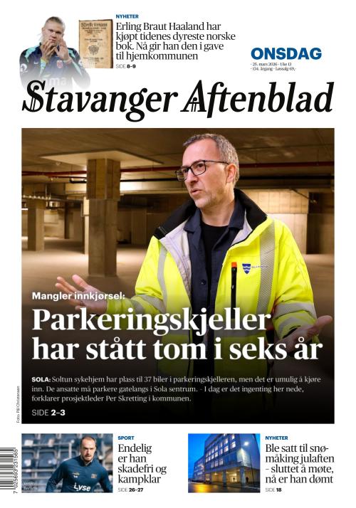 Stavanger Aftenblad 25.3.2026