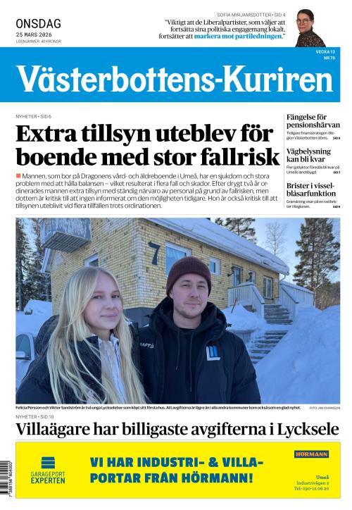 Västerbottens-Kuriren (SE) 25.3.2026