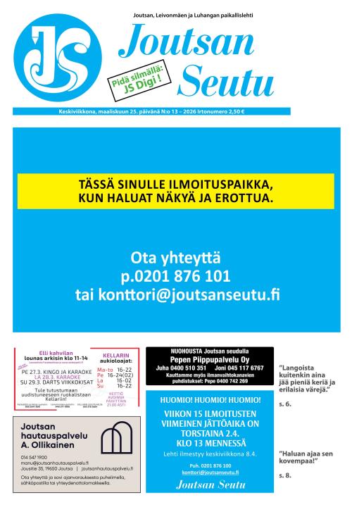 Joutsan Seutu 25.3.2026