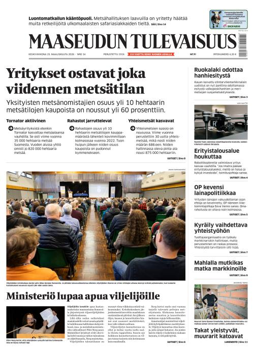 Maaseudun Tulevaisuus 25.3.2026