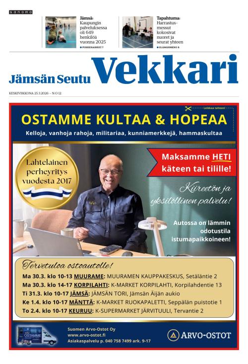 Jämsän Seutu ja Vekkari 25.3.2026