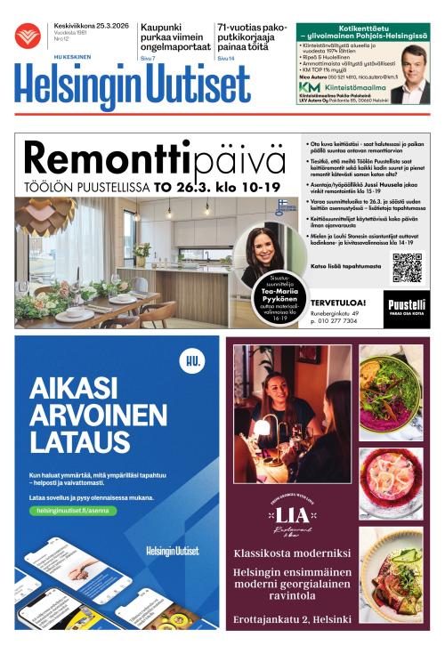 Helsingin Uutiset (Keskinen) 25.3.2026