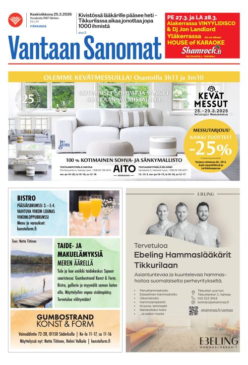 Vantaan Sanomat (Itä) 25.3.2026