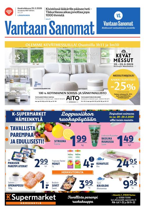 Vantaan Sanomat (Länsi) 25.3.2026