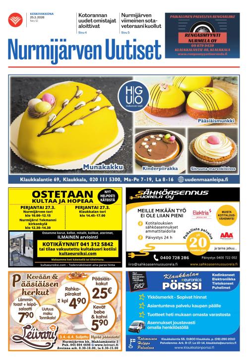 Nurmijärven Uutiset 25.3.2026